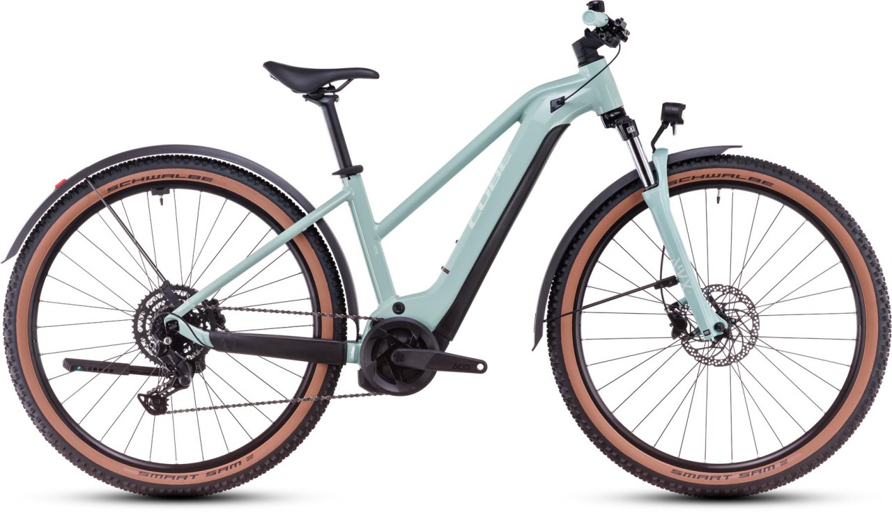 Cube Reaction Hybrid Performance 625 Allroad skylightblue n white 2025 - Sähköpyörä Hardtail Maastopyörä Naiset