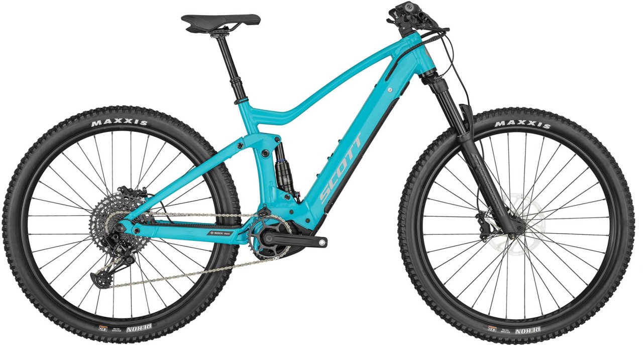 Scott Strike eRIDE 940 Cerulean Blue 2023 - Sähköpyörä Täysjousitetut Maastopyörä