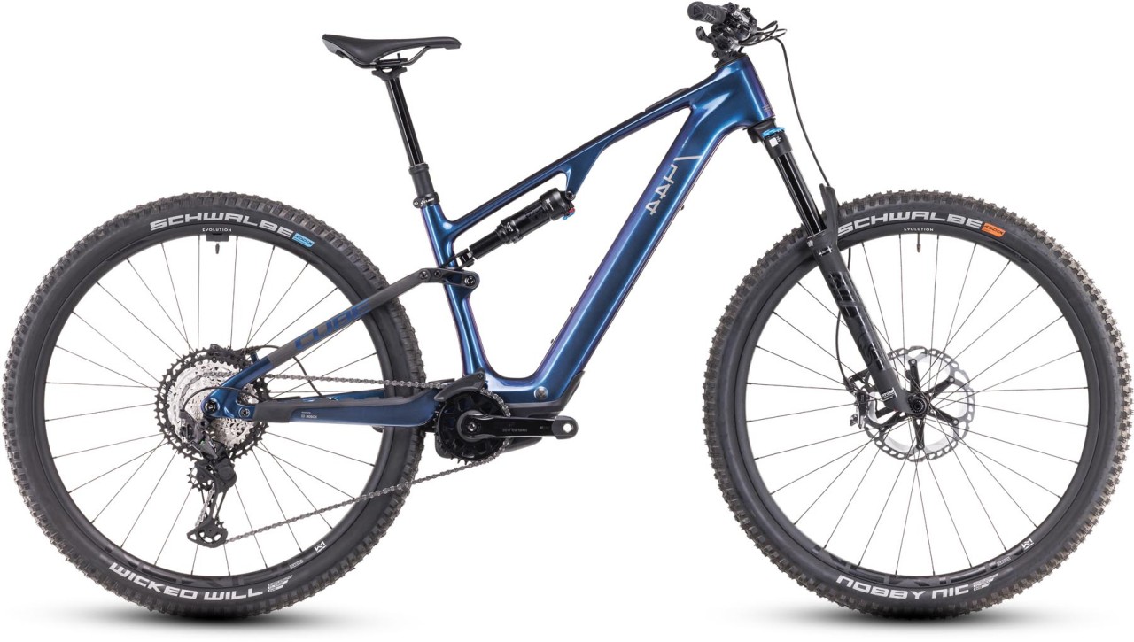 Cube AMS Hybrid ONE44 C:68X SLX 400X 29 deepcobalt n black 2025 - Sähköpyörä Täysjousitetut Maastopyörä