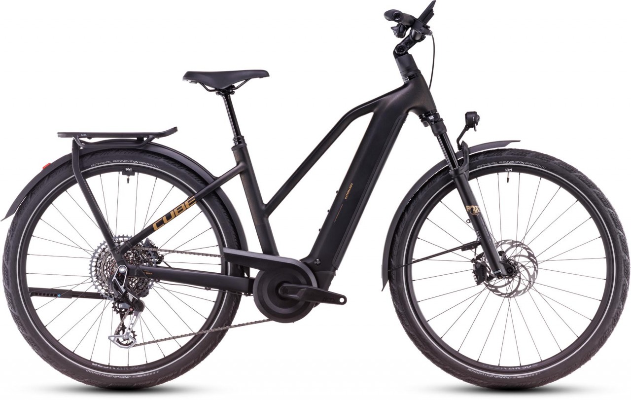 Cube Kathmandu Hybrid SLT 800 golddust n black 2025 - Sähköpyörä Trekking Pyörä Naiset