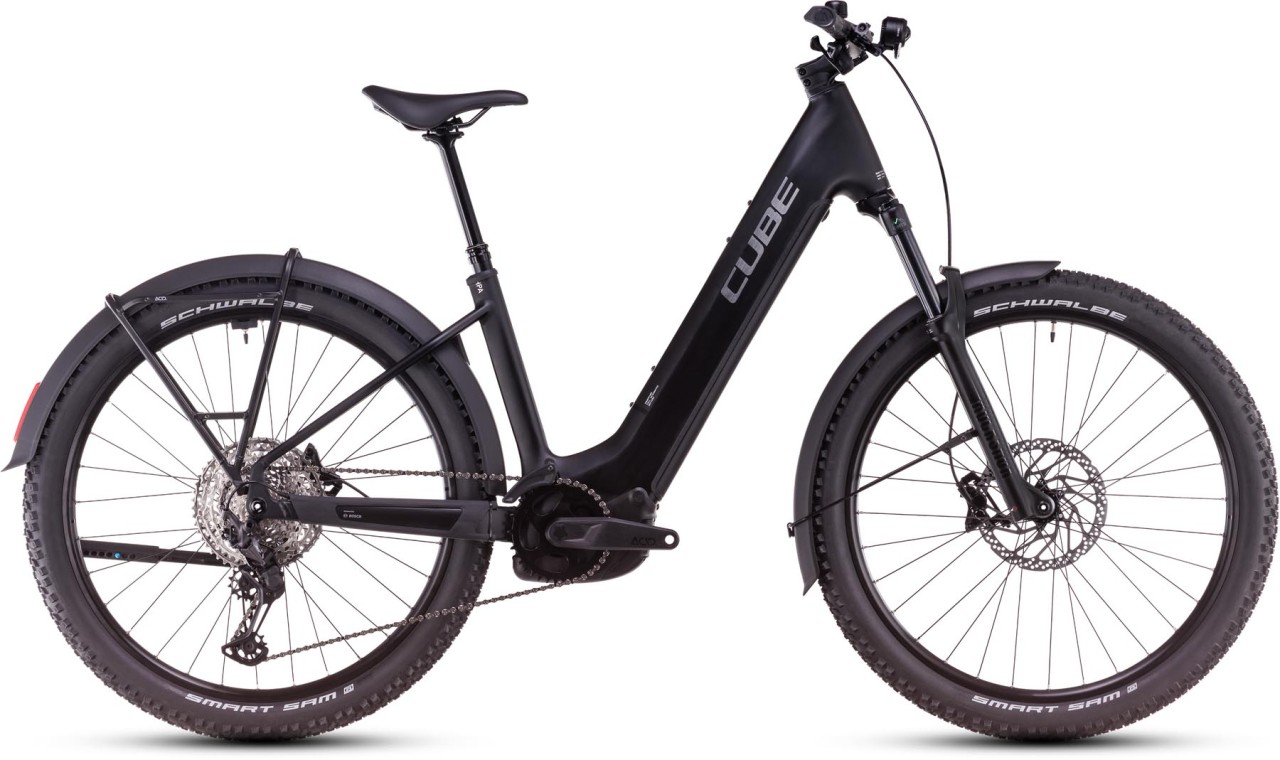 Cube Reaction Hybrid Race Allroad black n metal - Sähköpyörä Hardtail Maastopyörä Matala pääsy