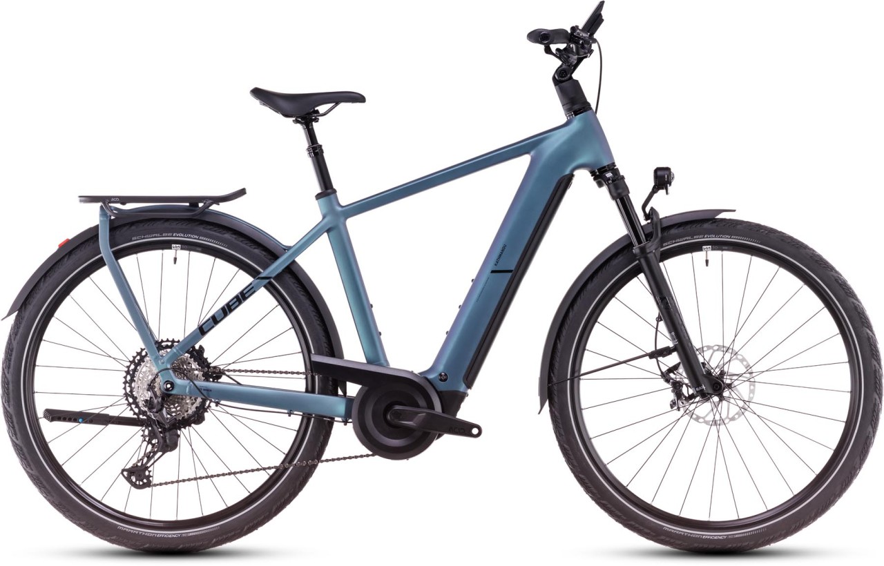 Cube Kathmandu Hybrid SLX smaragdgrey n black - Sähköpyörä Trekking Pyörä Miesten