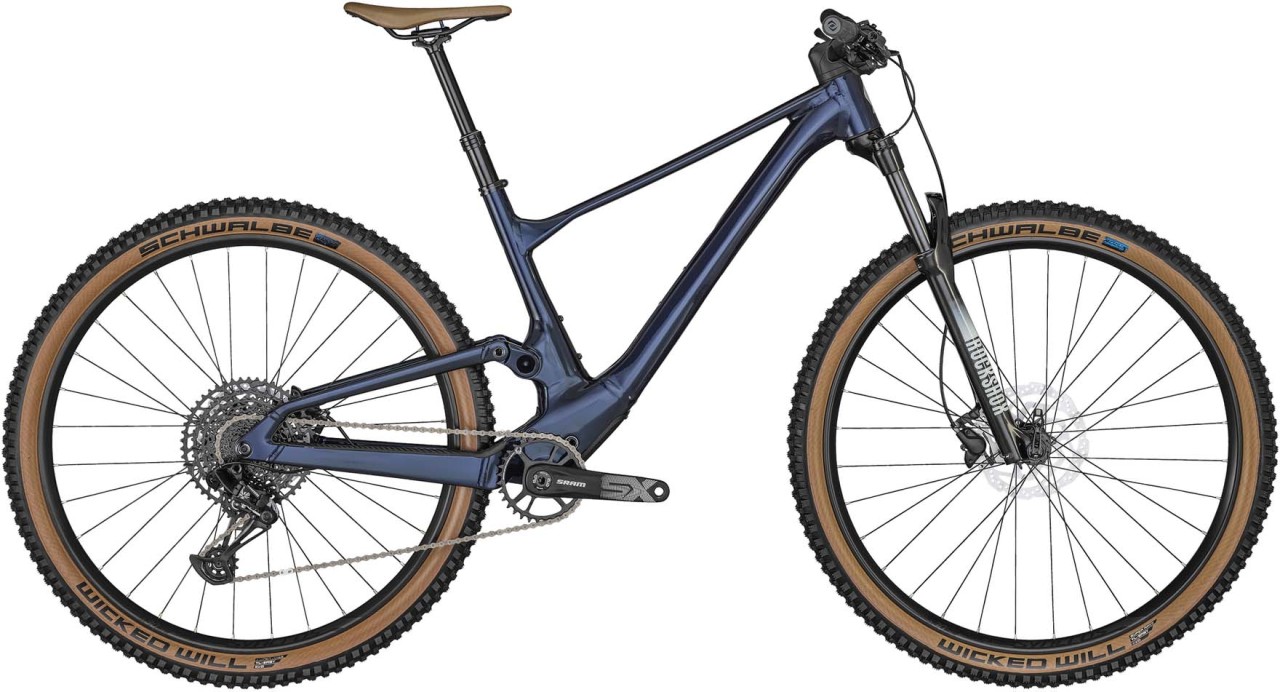 Scott Spark 970 Dark Stellar Blue 2023 - Täysjousitetut Maastopyörä