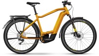 Haibike Trekking 8 metal lava/yellow gloss 2023 - Sähköpyörä Trekking Pyörä Miesten