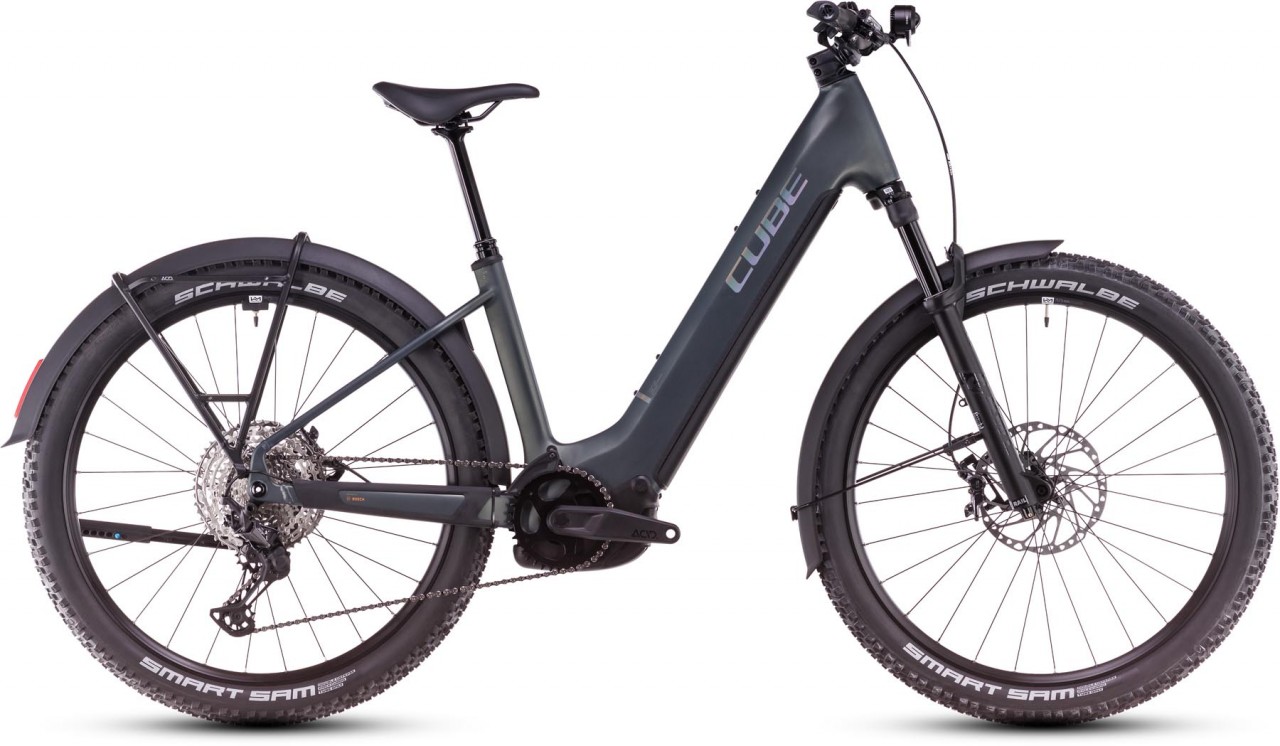 Cube Reaction Hybrid SLX Allroad 800 sagebrushgreen n prism 2025 - Sähköpyörä Hardtail Maastopyörä Matala pääsy