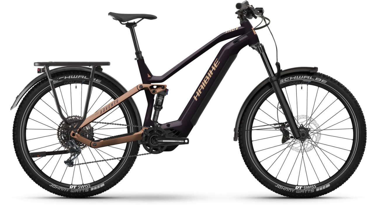 Haibike Adventr SE purple / cognac gloss 2024 - Sähköpyörä Täysjousitetut Maastopyörä Trekking Pyörä