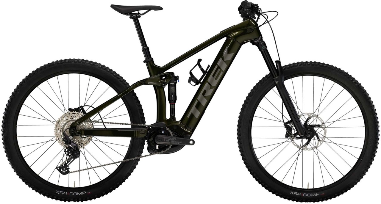 Trek Rail 9.5 Gen 4 750Wh Black Olive 2023 - Sähköpyörä Täysjousitetut Maastopyörä