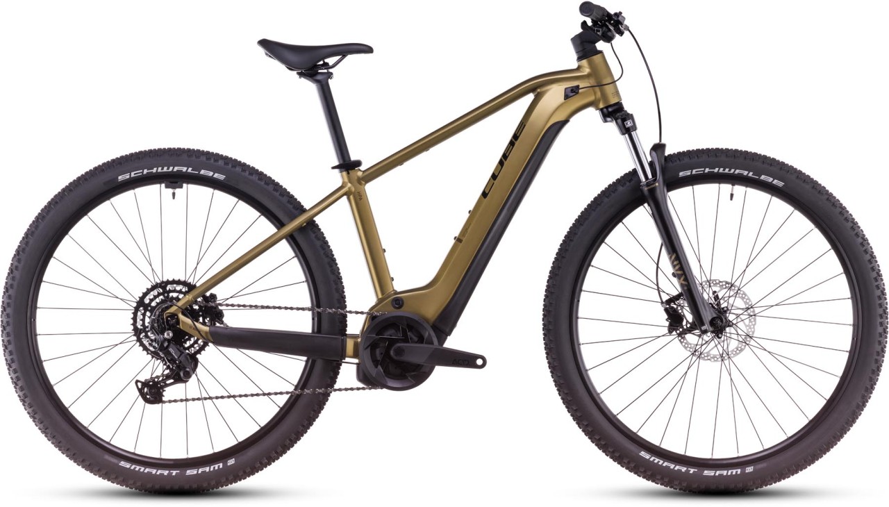 Cube Reaction Hybrid Performance 625 goldenlime n black 2025 - Sähköpyörä Hardtail Maastopyörä