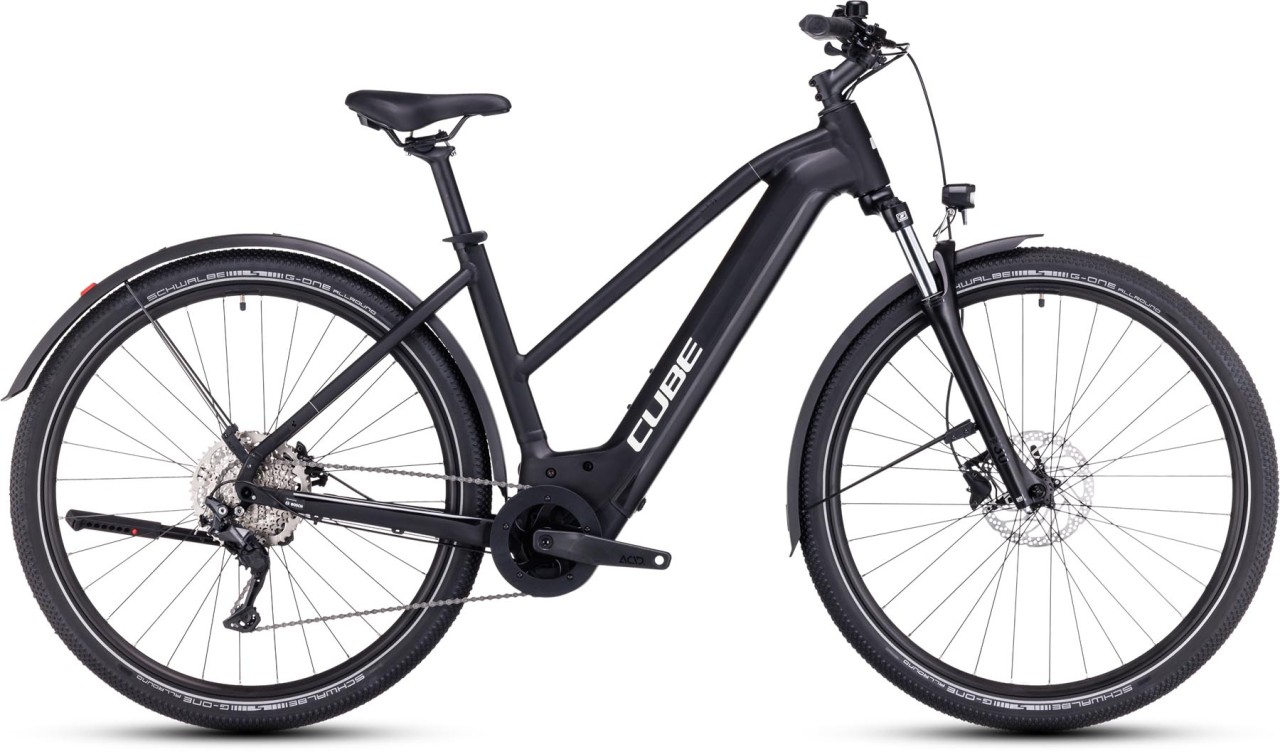 Cube Nuride Hybrid Pro 750 Allroad black n metal 2024 - E-Bike Trekkingrad Damen