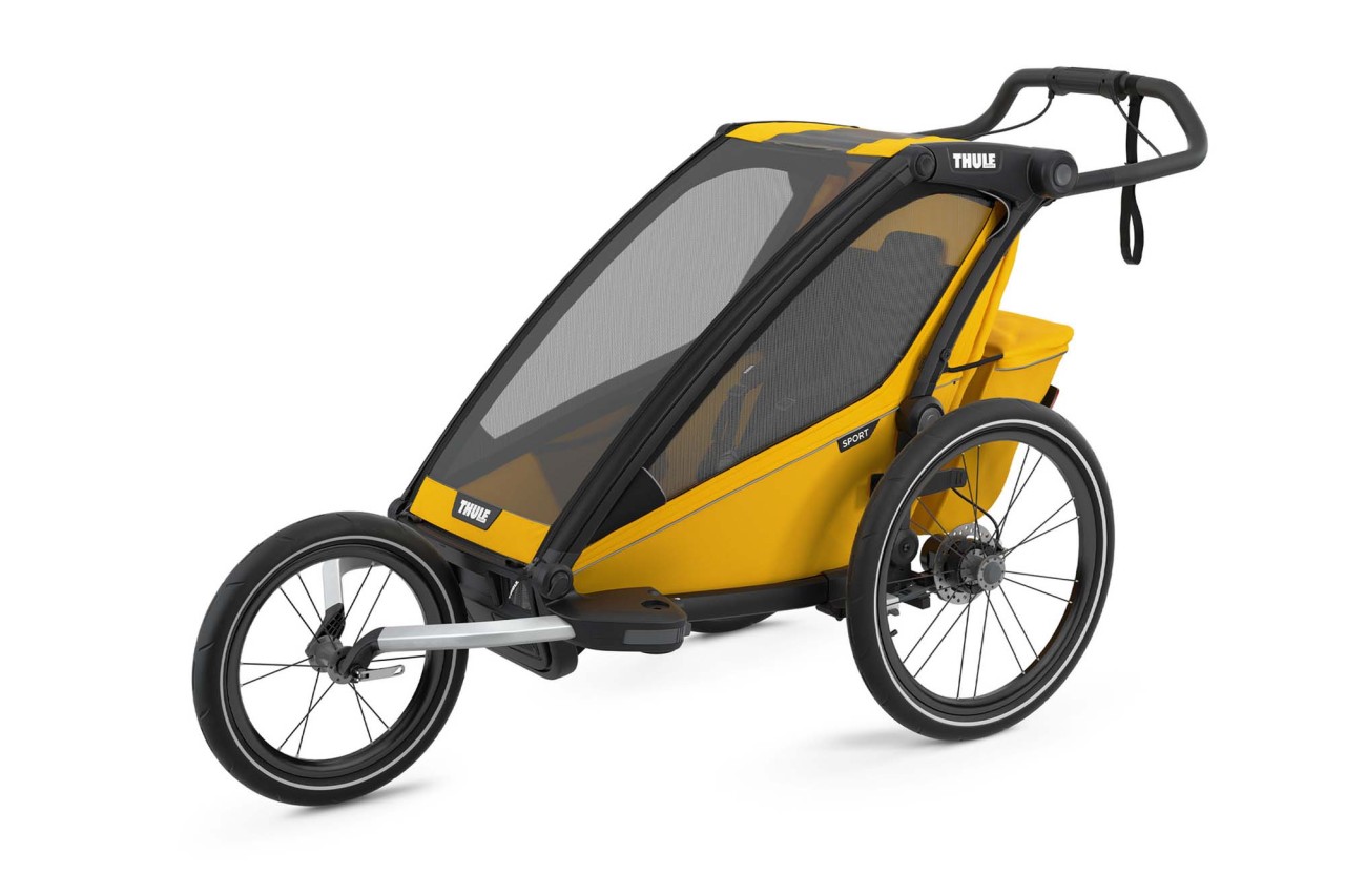 Thule Chariot Sport 1 lastenperävaunu, Spectra keltainen