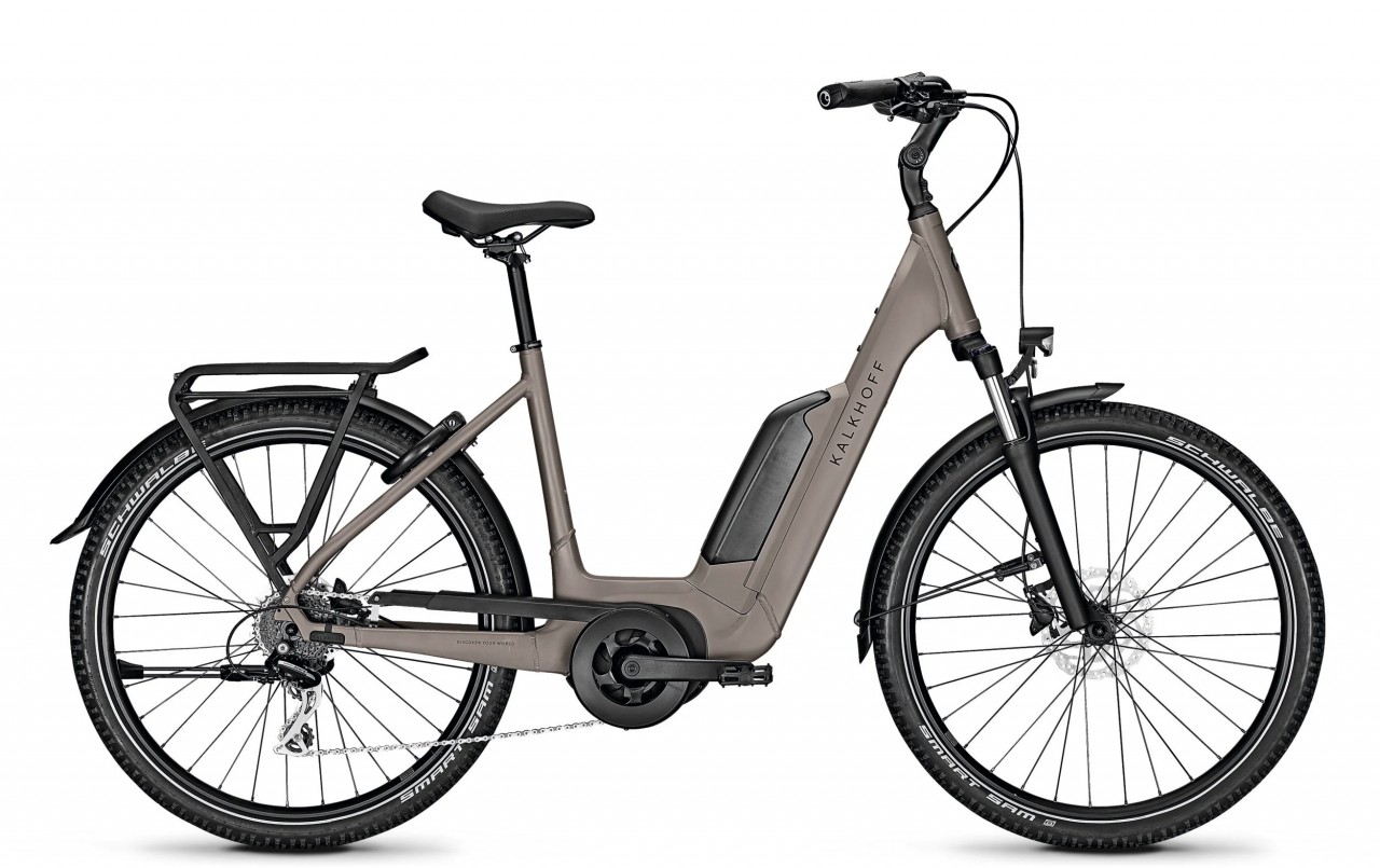 Kalkhoff Entice 1.B Move moonstonegrey matt 2023 - Sähköpyörä Hardtail Maastopyörä Matala pääsy