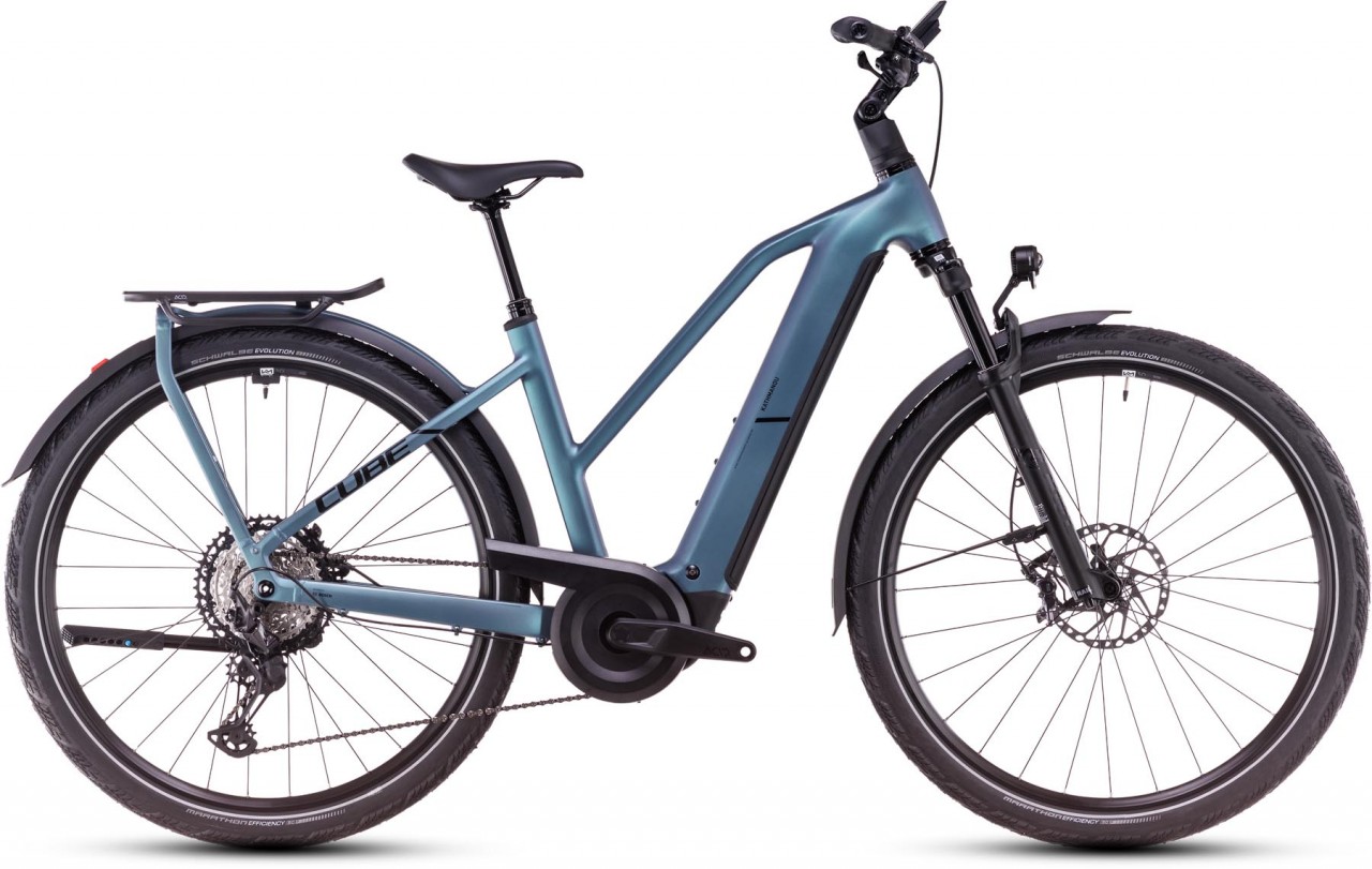 Cube Kathmandu Hybrid SLX 800 smaragdgrey n black 2025 - Sähköpyörä Trekking Pyörä Naiset