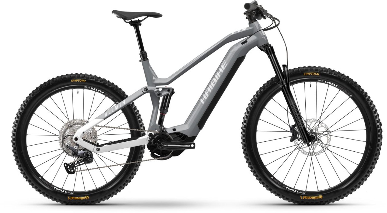 Haibike AllMtn 3 silver surf / white gloss 2024 - Sähköpyörä Täysjousitetut Maastopyörä