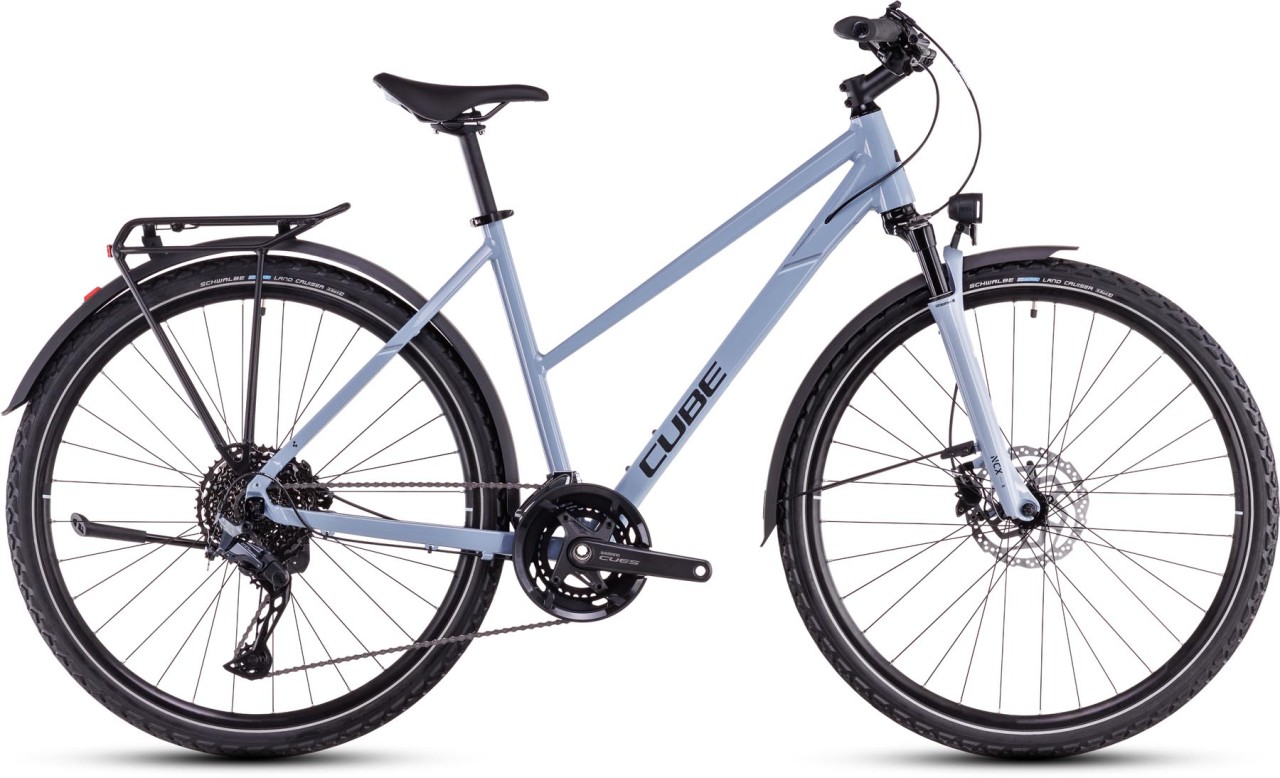 Cube Nature EXC Allroad pigeonblue n black 2025 - Crosspyörä Naisten