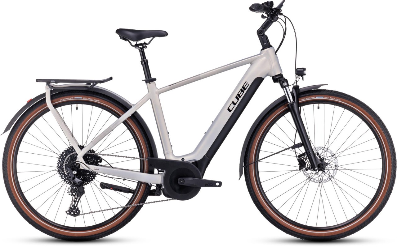 Cube Touring Hybrid Pro 625 pearlysilver n black 2024 - E-Bike Trekkingrad Herren