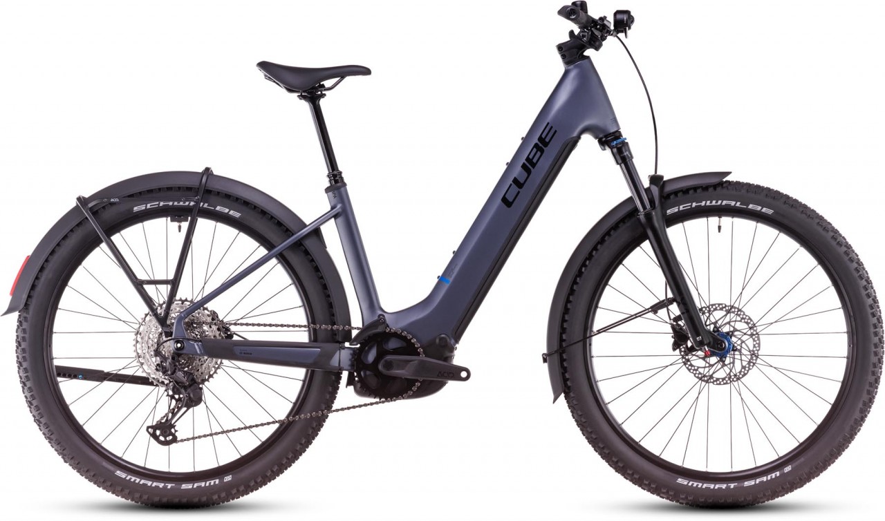 Cube Reaction Hybrid Pro Allroad 800 metallicgrey n black 2025 - Sähköpyörä Hardtail Maastopyörä Matala pääsy