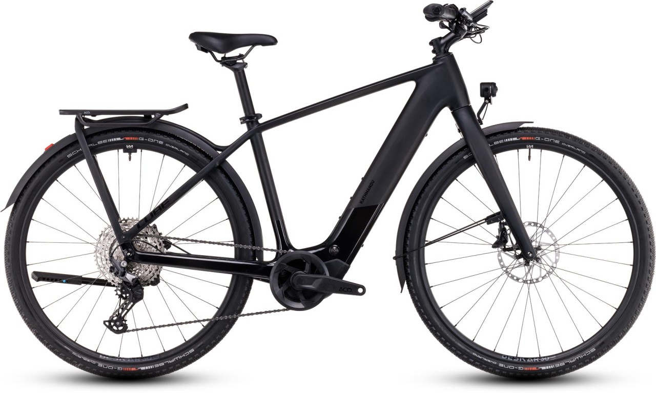 Cube Kathmandu Hybrid C:62 SLX 400X carbon n black 2025 - Sähköpyörä Trekking Pyörä Miesten