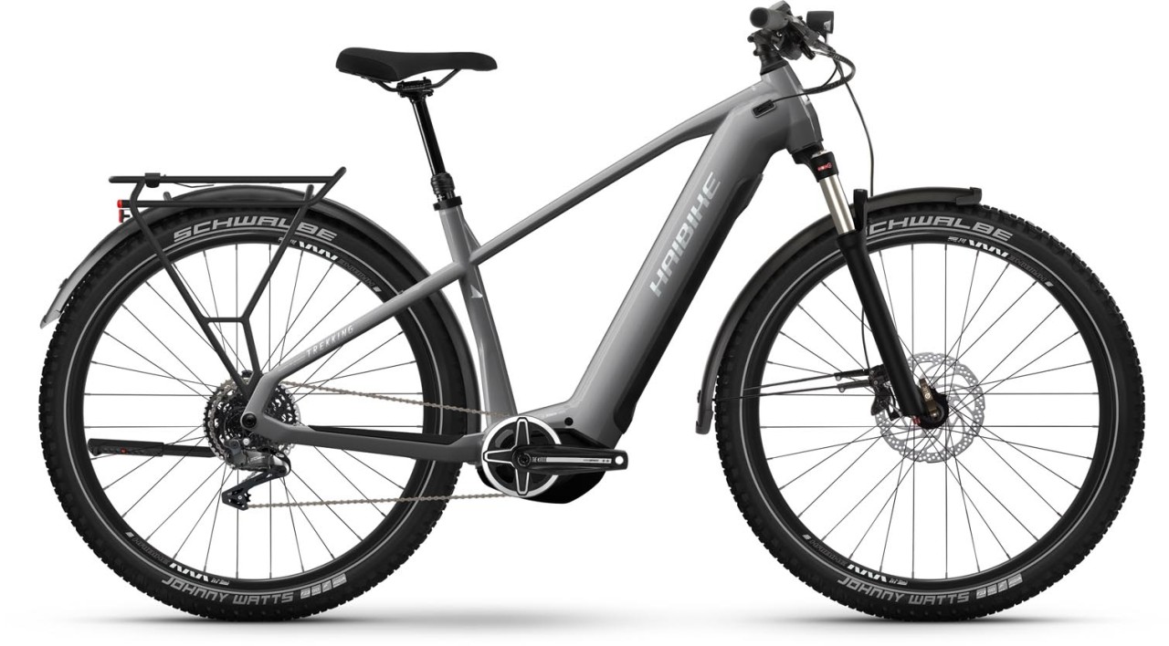 Haibike Trekking 7 urban grey / white gloss 2024 - Sähköpyörä Trekking Pyörä Miesten