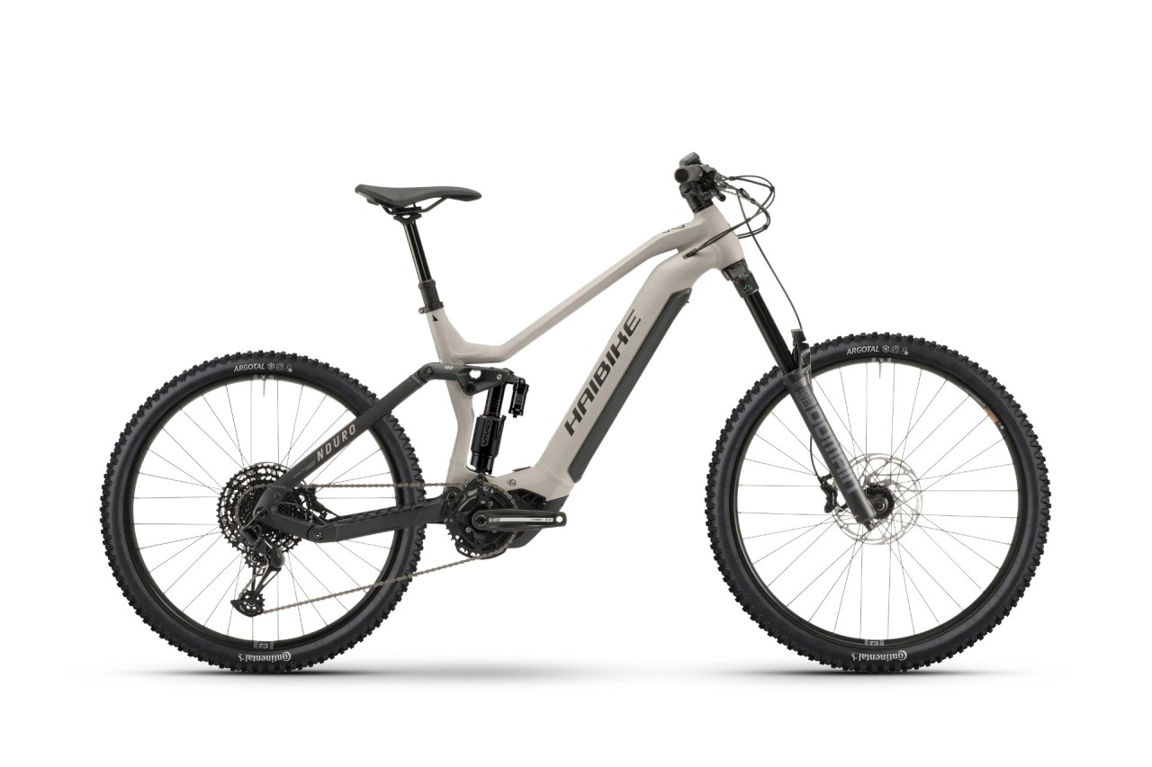 Haibike Nduro 6 Matte Urban Grey Black 2025 - Sähköpyörä Täysjousitetut Maastopyörä