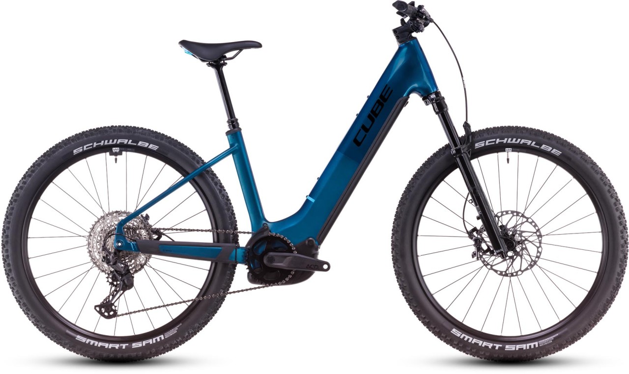 Cube Reaction Hybrid SLX nebula n blue - Sähköpyörä Hardtail Maastopyörä Matala pääsy