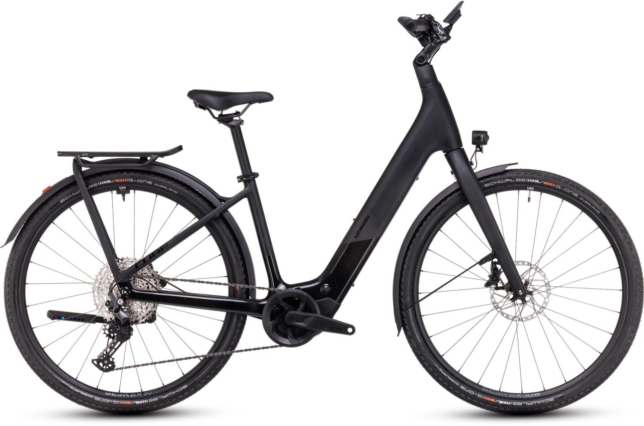 Cube Kathmandu Hybrid C:62 SLX 400X carbon n black 2025 - Sähköpyörä Trekking Pyörä Matala pääsy