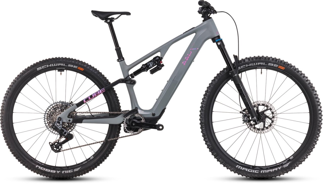 Cube AMS Hybrid ONE44 C:68X TM 400X 29 swampgrey n purplereflex 2025 - Sähköpyörä Täysjousitetut Maastopyörä - Esittelymalli