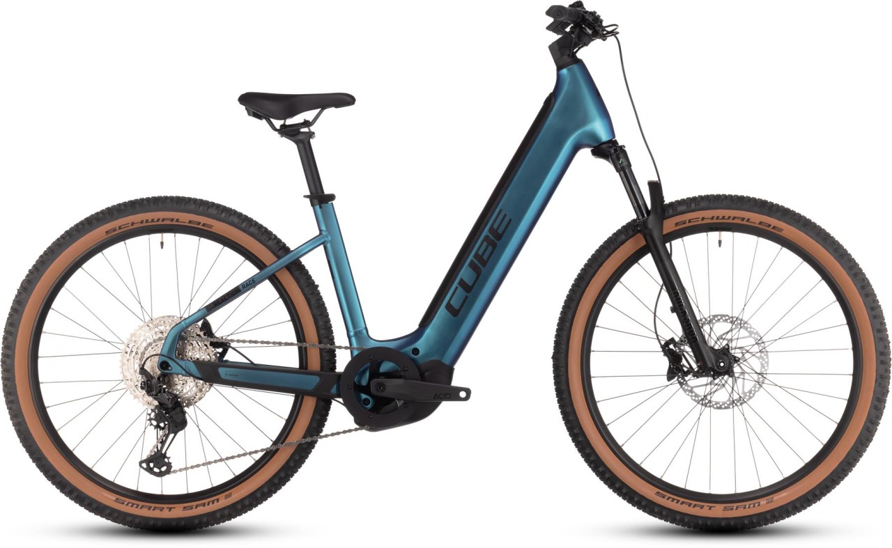 Cube Reaction Hybrid Race 750 switchblue n black 2024 - E-Bike Hardtail Mountainbike Tiefeinsteiger