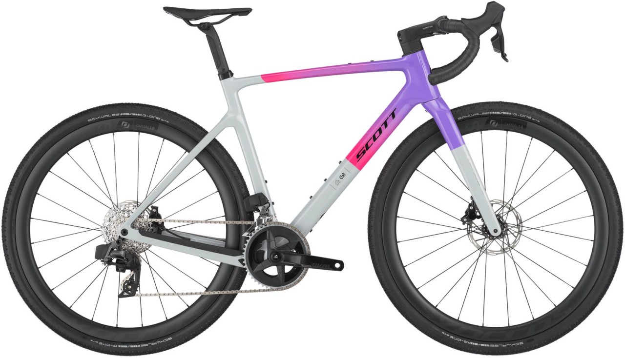 Scott Addict Gravel 20 narwal grey / fade purple 2025 - Sorapyörä