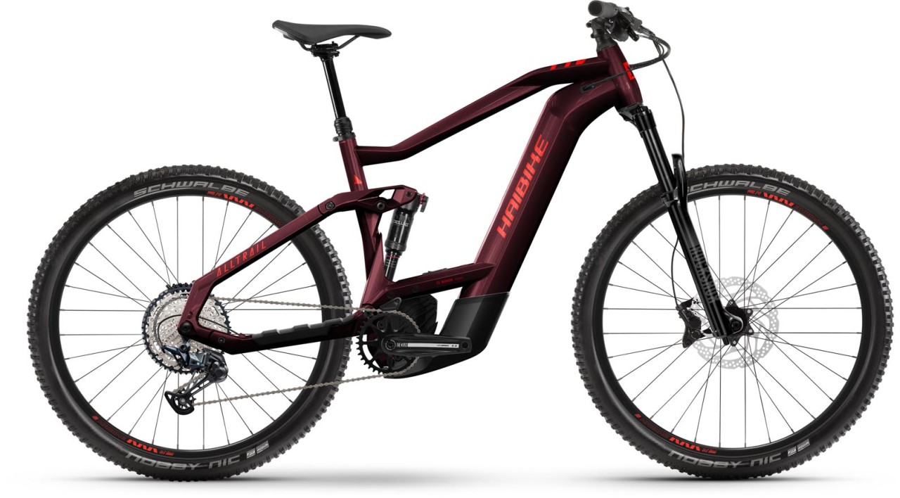 Haibike AllTrail 8 29 tuscan / neon red gloss 2024 - Sähköpyörä Täysjousitetut Maastopyörä