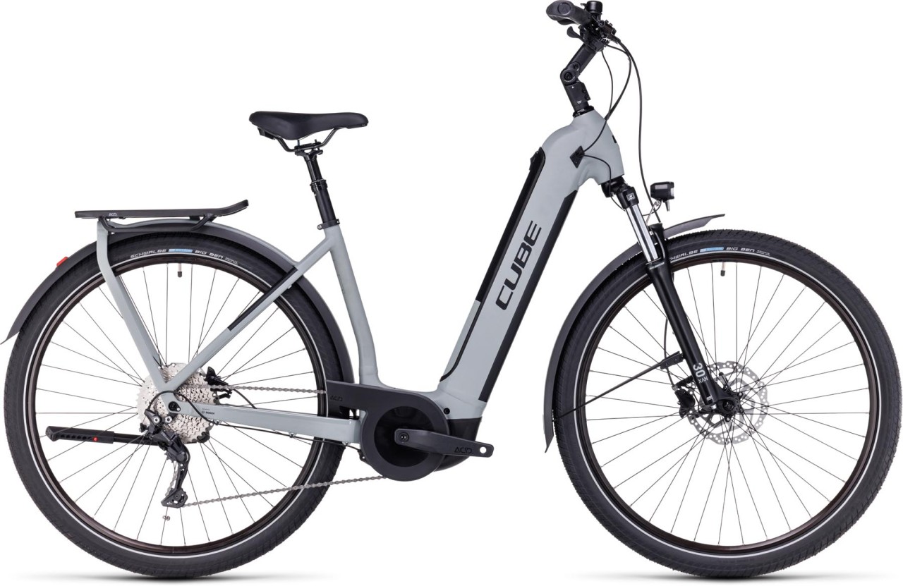 Cube Kathmandu Hybrid ONE 750 swampgrey n black 2024 - E-Bike Trekkingrad Tiefeinsteiger