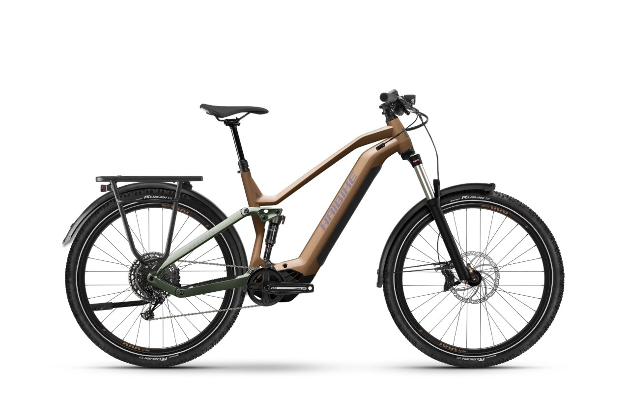 Haibike ADVENTR 8 cognac/olive matt 2025 - Sähköpyörä Täysjousitetut Maastopyörä