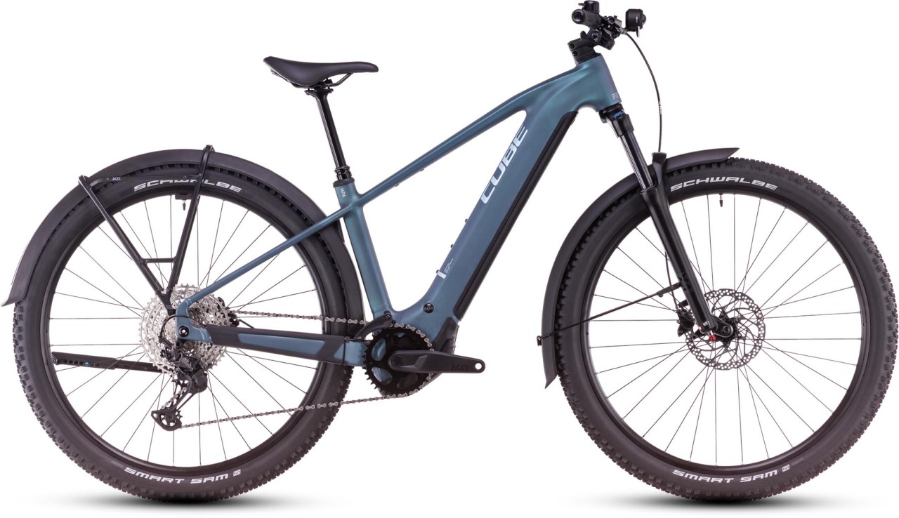 Cube Reaction Hybrid Pro Allroad smaragdgrey n prism - Sähköpyörä Hardtail Maastopyörä