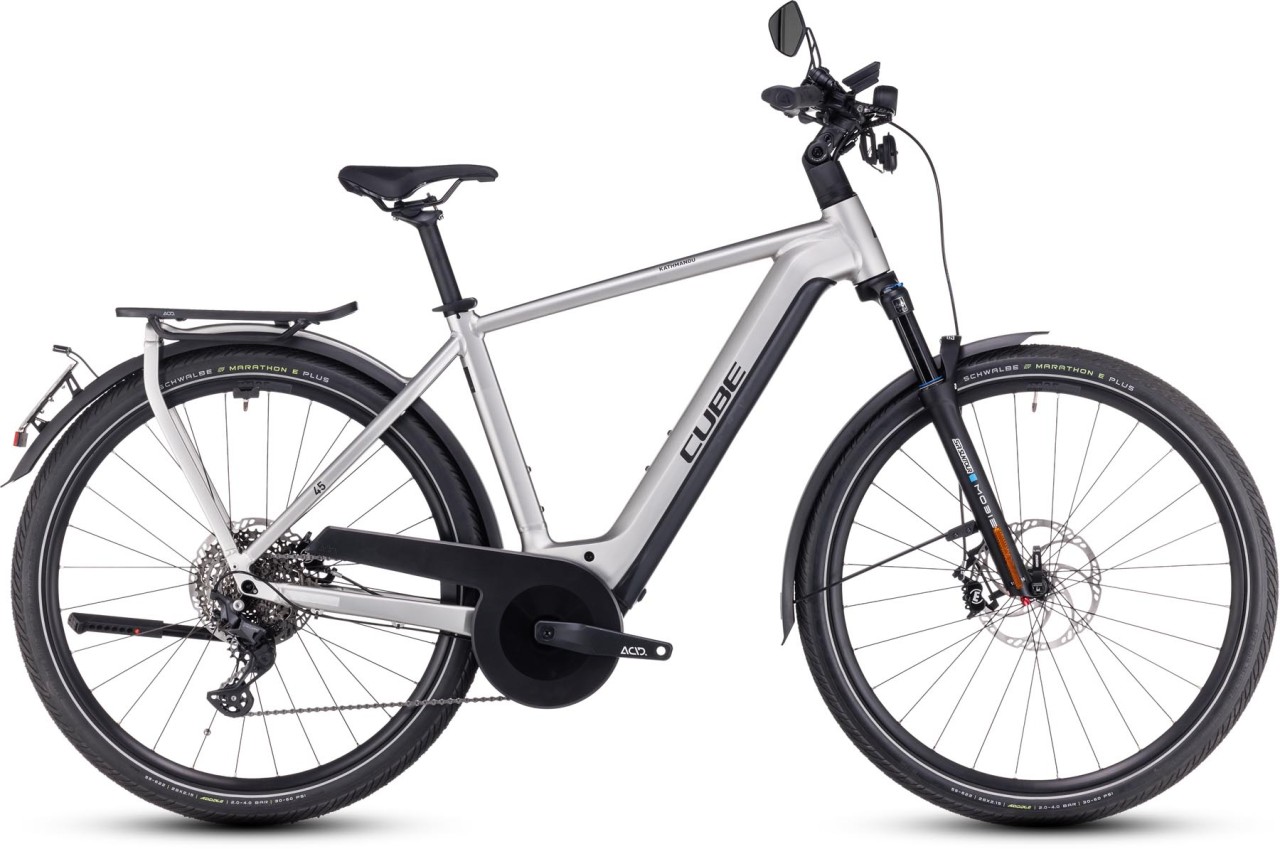 Cube Kathmandu Hybrid 45 750 grey n reflex 2024 - Sähköpyörä Trekking Pyörä Miesten - Maalipinnan vaurioituminen