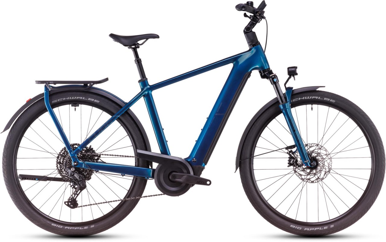 Cube Kathmandu Hybrid EX electricblue n chrome - Sähköpyörä Trekking Pyörä Miesten