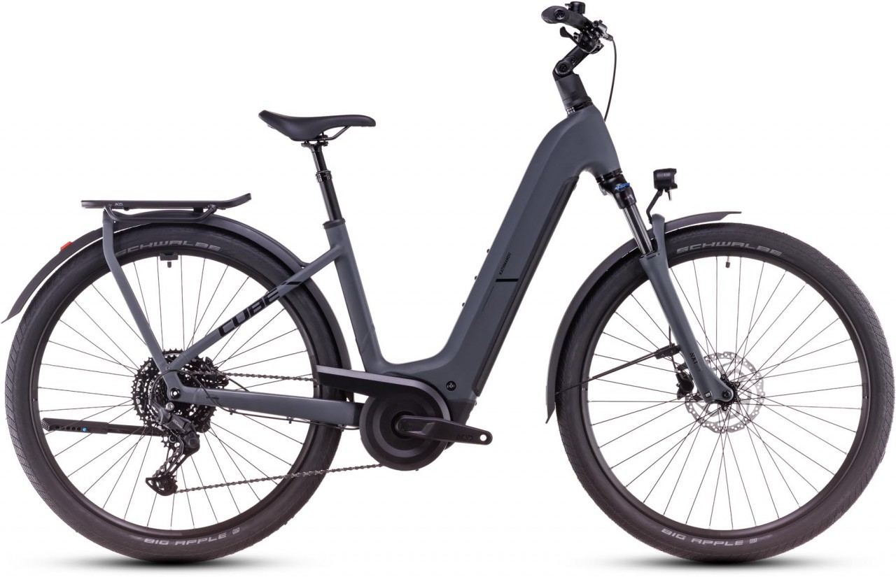 Cube Kathmandu Hybrid ONE 800 shadowgrey n black 2025 - Sähköpyörä Trekking Pyörä Matala pääsy