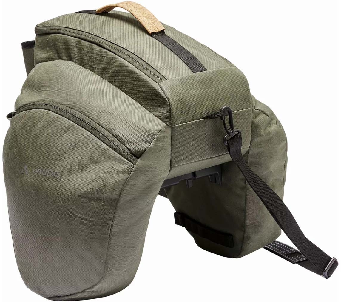 Vaude eSilkroad Plus kantokassi 22 litraa, khaki