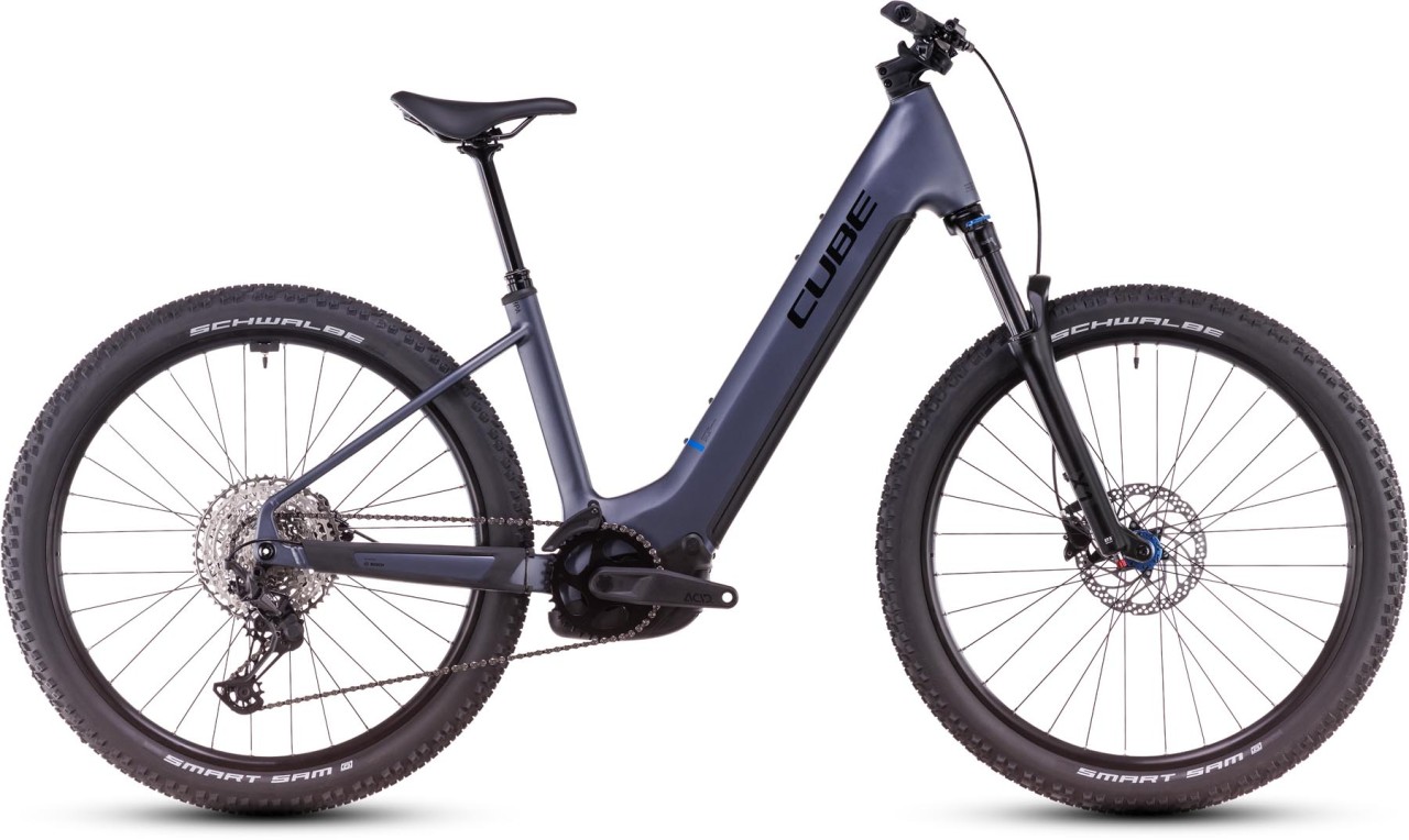 Cube Reaction Hybrid Pro metallicgrey n black - Sähköpyörä Hardtail Maastopyörä Matala pääsy