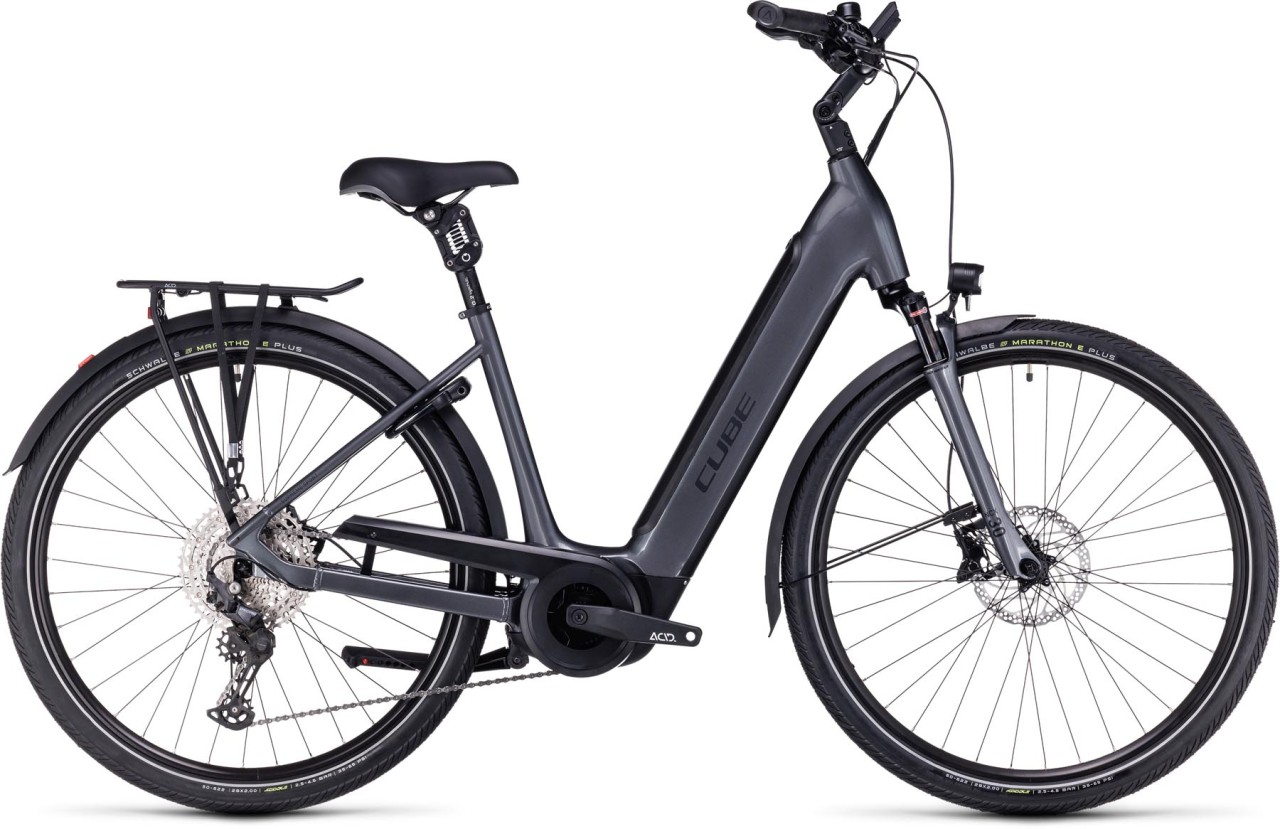 Cube Supreme Sport Hybrid EXC 625 graphite n black 2024 - E-Bike Trekkingrad Tiefeinsteiger